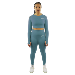 Long Sleeve Crop Top and Legging Set – Pryde Athletics Long Sleeve Crop Top and Legging Set – Pryde Athletics